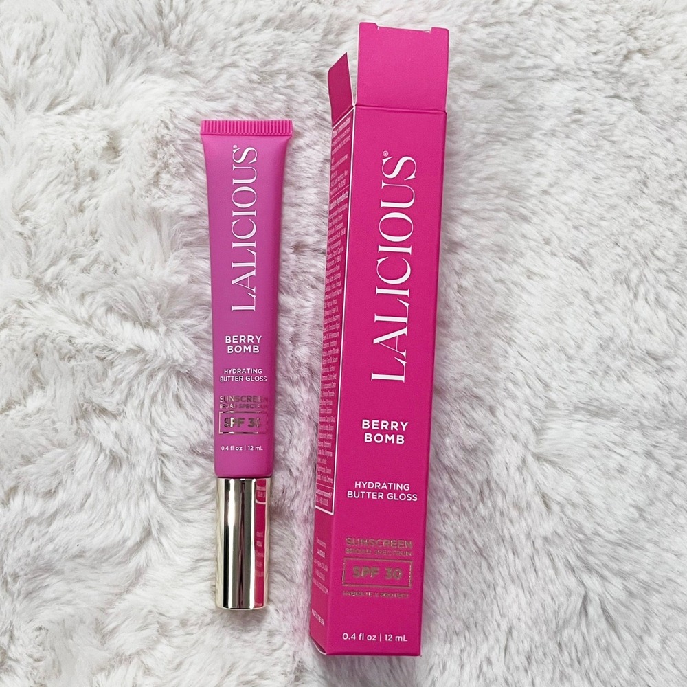 LALICIOUS Hydrating Butter Gloss SPF 30 - Berry Bomb